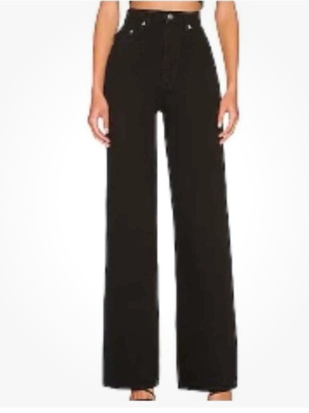 Lovers+ Friends Wide Leg High-Rise black Womens Jeans size 26